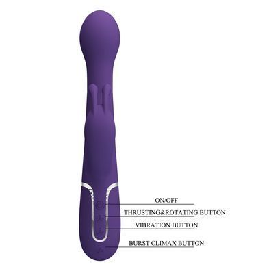 Вибромассажер с поступательным движением серии Pretty Love - Dejon Dark Purple, BW-500014-2
