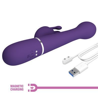 Вибромассажер с поступательным движением серии Pretty Love - Dejon Dark Purple, BW-500014-2
