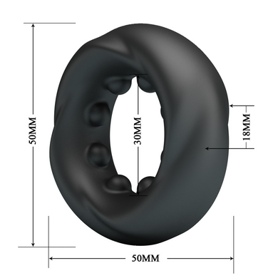 Ерекційне кільце Crazy Bull №4 - DAQUEZ super soft silicone, BI-210354