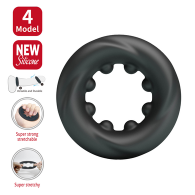 Ерекційне кільце Crazy Bull №4 - DAQUEZ super soft silicone, BI-210354