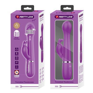 Вибромассажер с поступательным движением серии Pretty Love - Dejon Purple, BW-500014-3