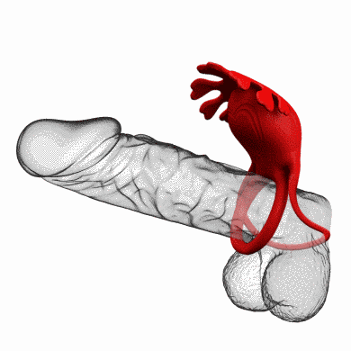 Эрекционное кольцо Pretty Love - Vibration Penis Ring Ruben Red, BI-210311