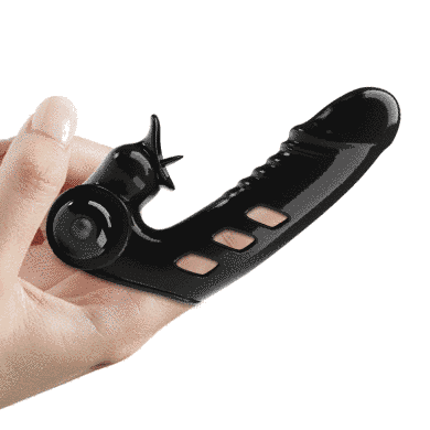 Кліторальний стимулятор на палець Pretty Love-Corbin Finger Black, BI - 014859