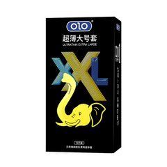Латексні ультратонкі гладкі презервативи збільшеної ширини OLO - XXL Ultrathin Extra Large, 10 шт