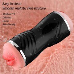 Мастурбатор із двома входами OYO - Double Pump BLACK, YQM-205 BLACK