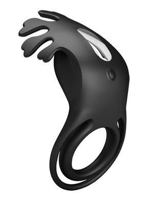 Кільце ерекційне Pretty Love - Vibration Penis Ring Ruben Black, BI-210311-1