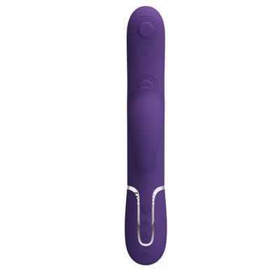 Пульсатор с клиторальным стимулятором серии Pretty Love - Gigi Dark Purple 7 thumping functions 7 licking modes, BW-500035-2