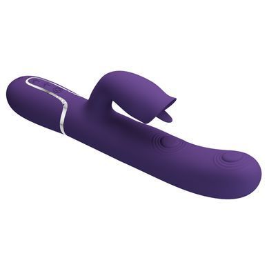 Пульсатор с клиторальным стимулятором серии Pretty Love - Gigi Dark Purple 7 thumping functions 7 licking modes, BW-500035-2