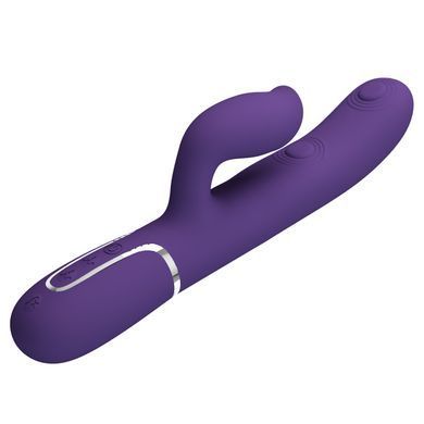 Пульсатор с клиторальным стимулятором серии Pretty Love - Gigi Dark Purple 7 thumping functions 7 licking modes, BW-500035-2