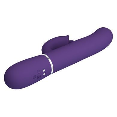 Пульсатор с клиторальным стимулятором серии Pretty Love - Gigi Dark Purple 7 thumping functions 7 licking modes, BW-500035-2