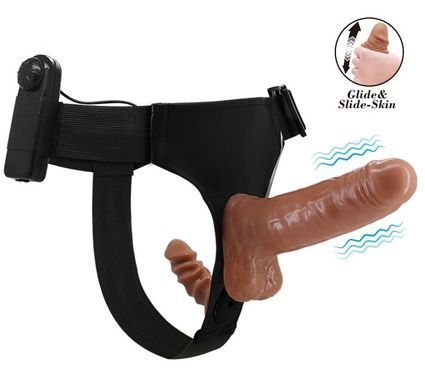 Страпон з вібрацією Ultra Passionate Harness Dual Penis 6,2", BW-022066Z