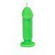Свеча LOVE FLAME - Dildo S Green Fluor, CPS04-GREEN
