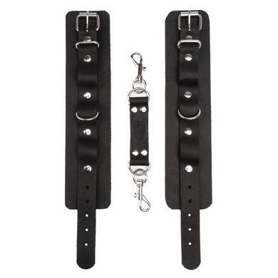 Наручники из натуральной кожи Flirty Leather - Black, KC00020