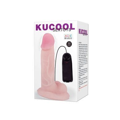 Реалистичный вибратор на присоске - KUCOOL Sextoys, BW-008009X