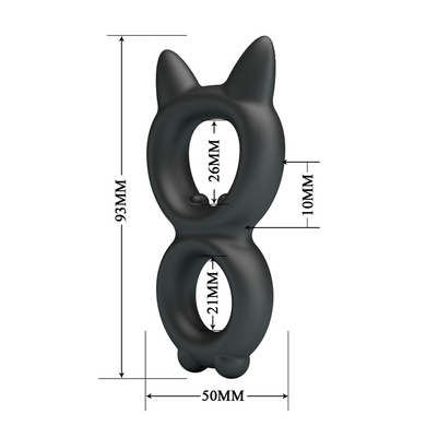 Ерекційне кільце Crazy Bull №20 - TORAN super soft silicone, BI-210365