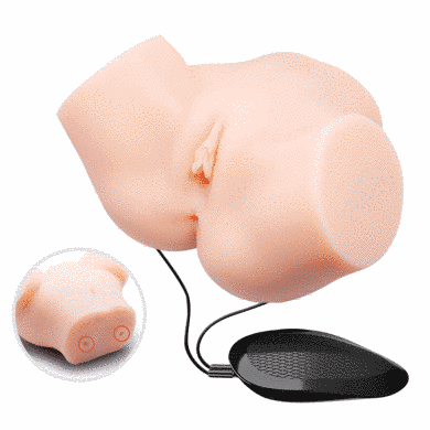 Мастурбатор с двойной вибрацией и двумя входами Crazy Bull - Samantha Dual Vagina and Anal, BM-00900T71ZK