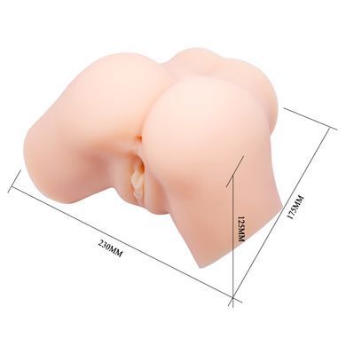 Мастурбатор с двойной вибрацией и двумя входами Crazy Bull - Samantha Dual Vagina and Anal, BM-00900T71ZK
