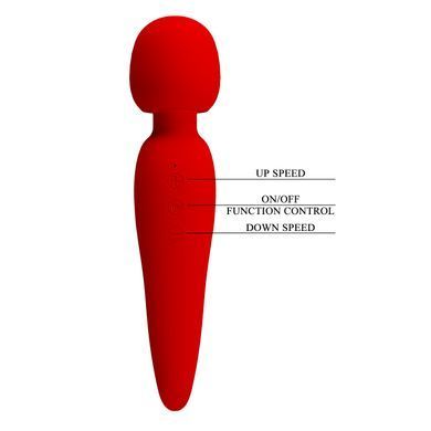 Вібромасажер Pretty Love - Meredith USB Red, BI-014668-2