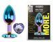 Анальна пробка з кристалом EGZO - Multicolor Heart Plug Amethyst size M