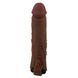 Удлиняющая насадка с вибростимуляцией Pretty Love - Quillon Vibrating Penis Sleeve Brown, BI-026281Z-1