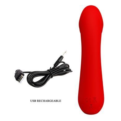 Вибромассажер для стимуляции точки G Pretty Love - Cetus Red, BI-014723-2