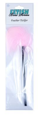 Тиклер (лоскотання) з пухом Boss Series Fetish - Feather Tickler Pink, BS6100028