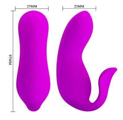 Вибратор для пар Pretty Love - 12 vibration functions, wireless remote control, BI-014484W