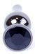 Анальний затор Boss Series - Jewellery Dark Silver BUTT PLUG Black, BS6400056