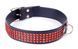 Ошейник из искуственной кожи с кристаллами Fetish Boss Series - Collar with crystals Red, BS3300110