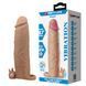 Удлиняющая насадка с вибростимуляцией Pretty Love - Xerxes Vibrating Penis Sleeve Skin, BI-026282Z