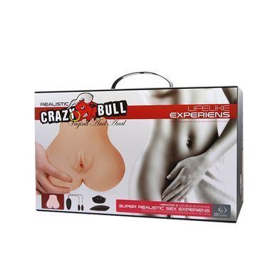 Мастурбатор вагина-анус с вибрацией &laquo;Realistic Crazy Bull&raquo; BM-009131Z-1