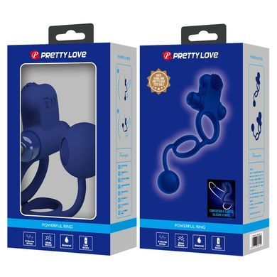 Эрекционное кольцо Pretty Love - Powerful ring, 10 vibration functions, BI-210211-3