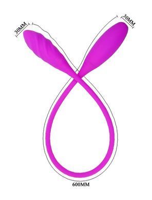 Гибкий вибростимулятор унисекс PRETTY LOVE - Snaky Vibe, BI-014327-1