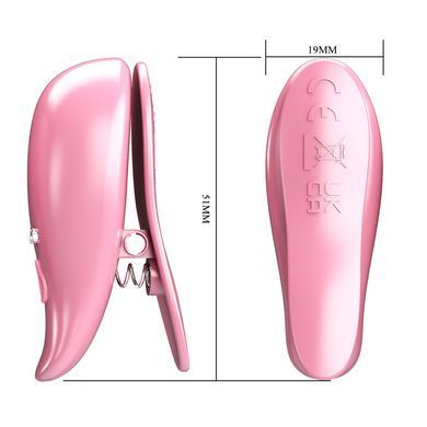 Вібростимулятори для сосків Pretty Love - Leaf, 10 vibration functions, BI-300036