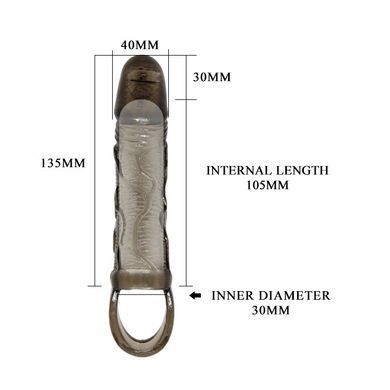 Насадка-презерватив з вібрацією "Men extension" BI-026210A-1