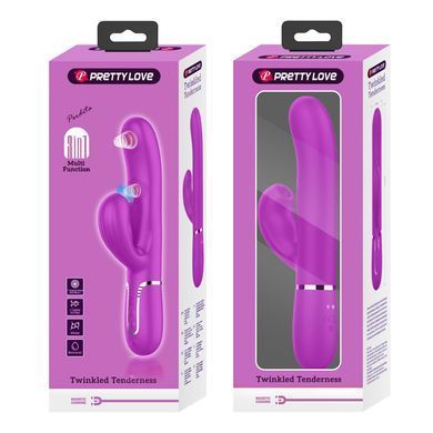 Вибратор с вакуумной стимуляцией клитора Pretty Love - Twinkled Tenderness Purple, BW-500015