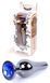 Анальний затор Boss Series - Jewellery Dark Silver BUTT PLUG Blue, BS6400059