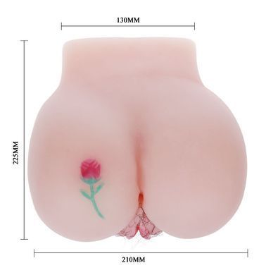 Мастурбатор с двойной вибрацией и двумя входами BAILE Princess Vagina and Anal, BM-009107
