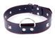 Ошейник из искуственной кожи с металлическими заклепками Fetish Boss Series - Collar with studs Red Line, BS3300113
