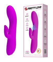 Вібратор з вакуумною стимуляцією клітора Pretty Love-Massage, BI - 014395