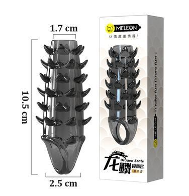 Стимулирующая насадка Meleon - Dragon Scale Ejaculation Control Sleeve, PS-02