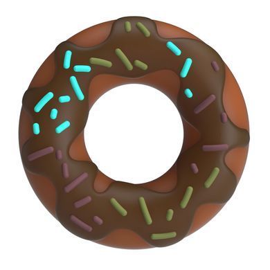 Ерекційне кільце Crazy Bull - Choco Super Donut Silicone Cock Ring, BI-210344