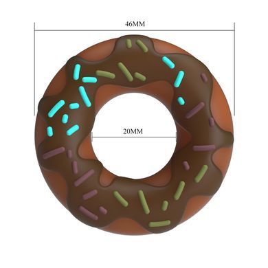 Ерекційне кільце Crazy Bull - Choco Super Donut Silicone Cock Ring, BI-210344
