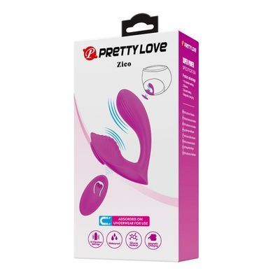 Мультифункціональний вібростимулятор на пульті керування Pretty Love - ZICO, BW-022101W