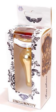 Анальная пробка Boss Series - Jewellery Gold BUTT PLUG Red, BS6400064