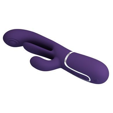 Вибратор с стимулятором клитора PRETTY LOVE - Shonia Dark Purple 3 in 1, BW-500041-2