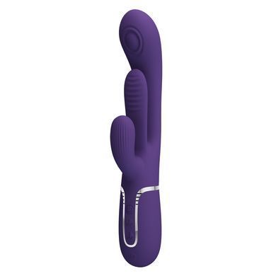 Вибратор с стимулятором клитора PRETTY LOVE - Shonia Dark Purple 3 in 1, BW-500041-2