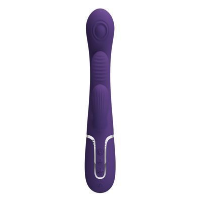 Вибратор с стимулятором клитора PRETTY LOVE - Shonia Dark Purple 3 in 1, BW-500041-2