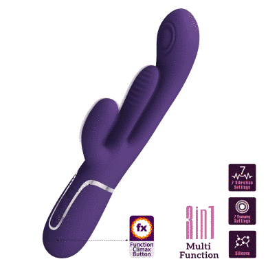 Вибратор с стимулятором клитора PRETTY LOVE - Shonia Dark Purple 3 in 1, BW-500041-2