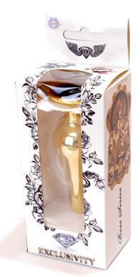 Анальная пробка Boss Series - Jewellery Gold BUTT PLUG Black, BS6400065